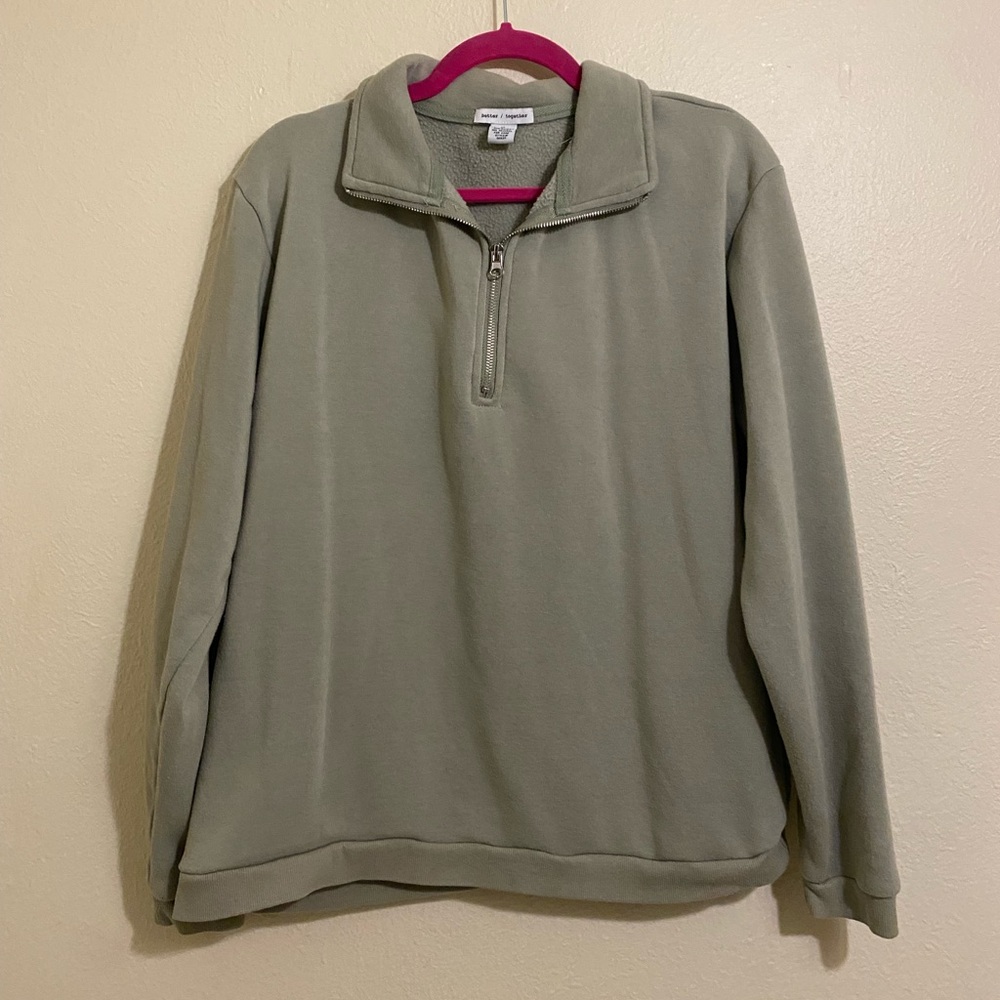green quarter zip🧪
